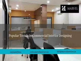 Popular Trends in Commercial Interior Designing