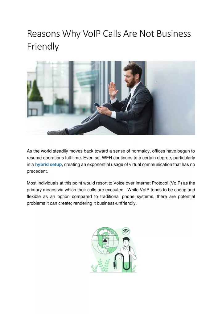 reasons why voip calls are not business friendly