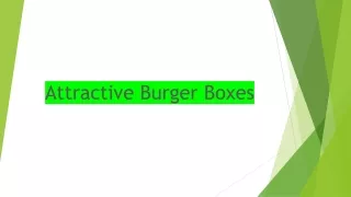 Attractive Burger Boxes