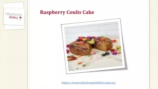 raspberry coulis cake