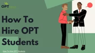 How To Hire OPT Students