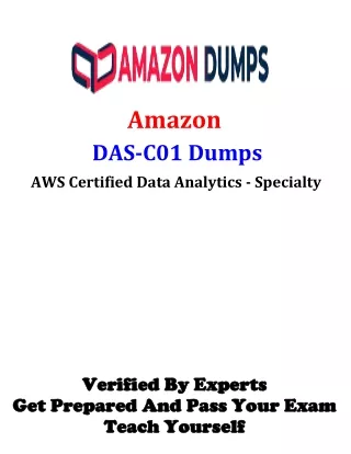 amazon das c01 dumps aws certified data analytics