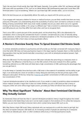 20 Irrefutable Reasons People Affection Buy CBD SeedsCBD Seeds Australia