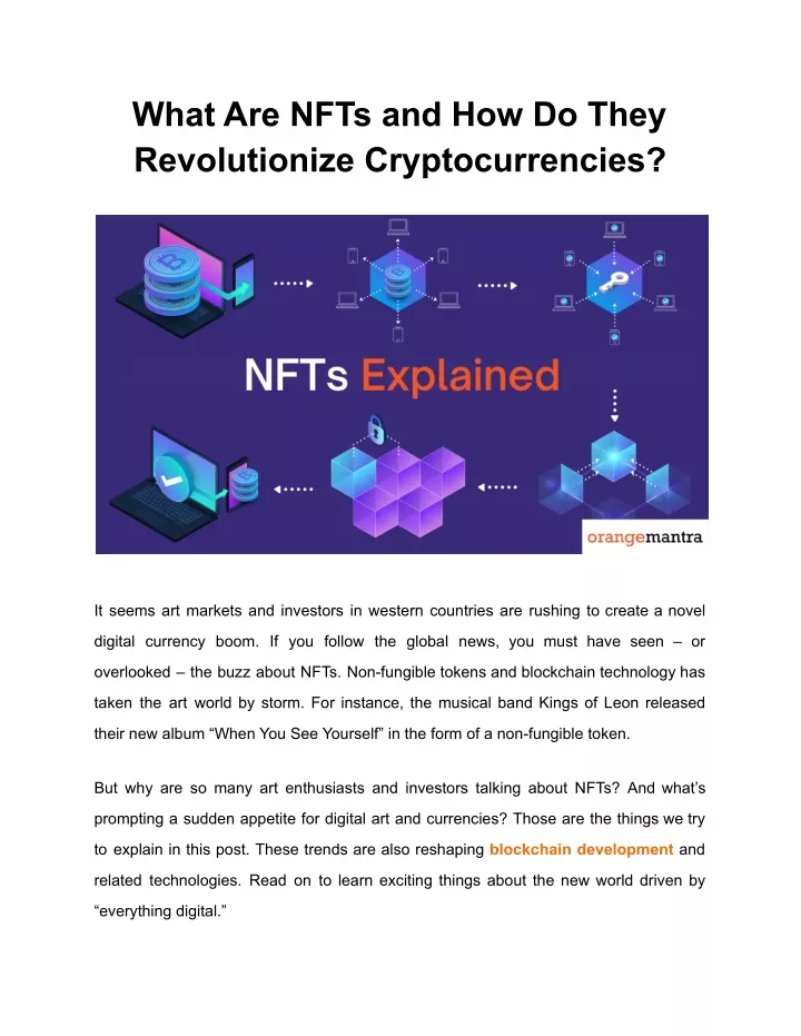 what are nfts and how do they revolutionize