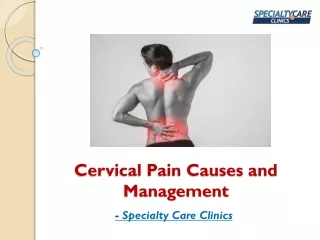 cervical pain causes and management