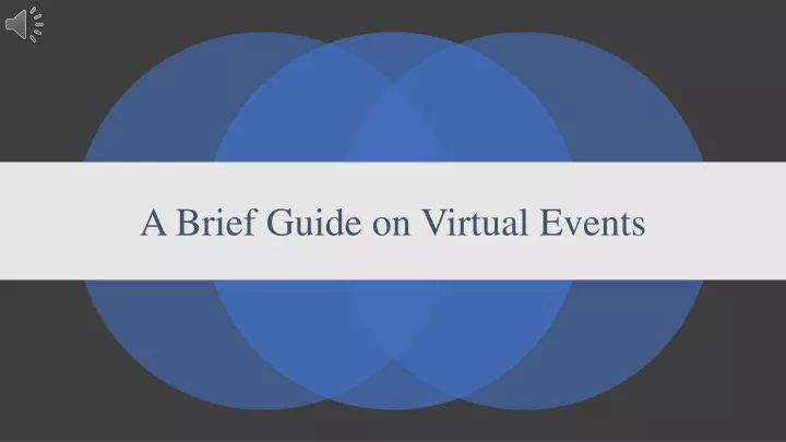 a brief guide on virtual events