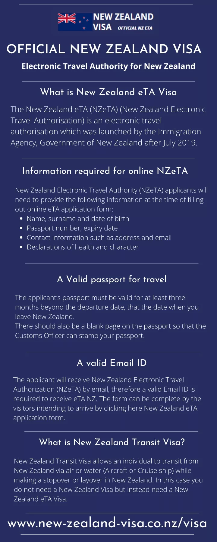 official new zealand visa