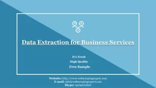 data extraction for business services