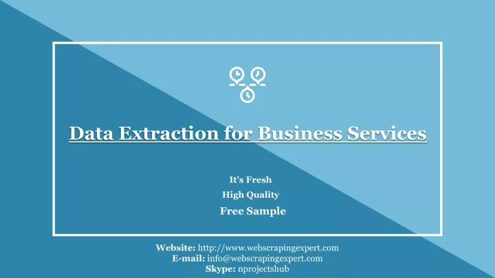 data extraction for business services