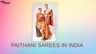 PAITHANI SAREES IN INDIA