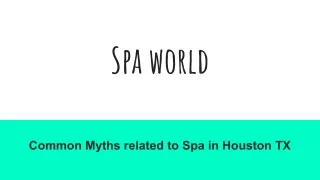 spa world