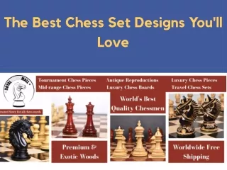 The Best Chess Set Designs You'll Love
