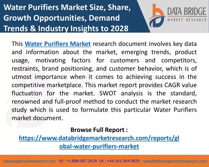 water purifiers market size share growth