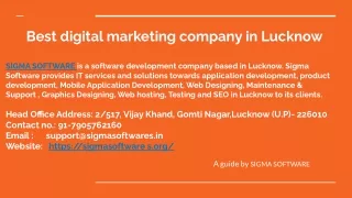 best digital marketing company in lucknow