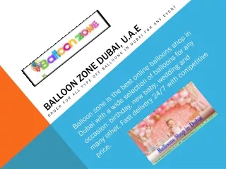 Balloon Zone Dubai | Birthday balloons Dubai | Balloons delivery Dubai