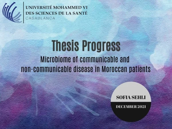 thesis progress microbiome of communicable
