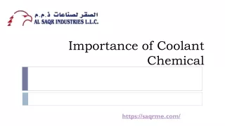 Importance of Coolant Chemical