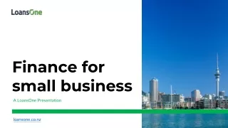 Finance For Small Business