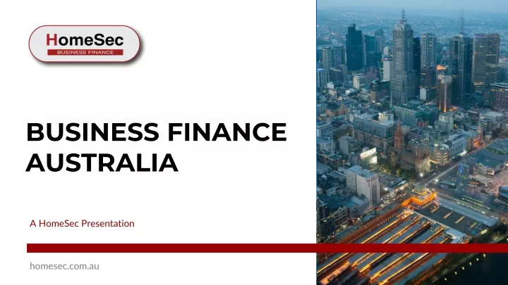 business finance australia
