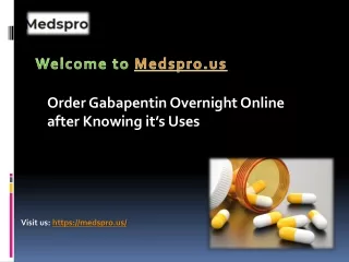 Order Gabapentin Overnight Online After Knowing It's Uses