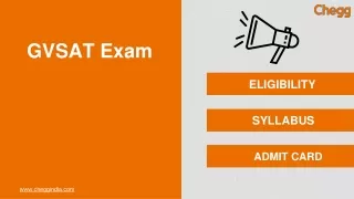 Gyan Vihar Scholastic Aptitude Test [GVSAT]