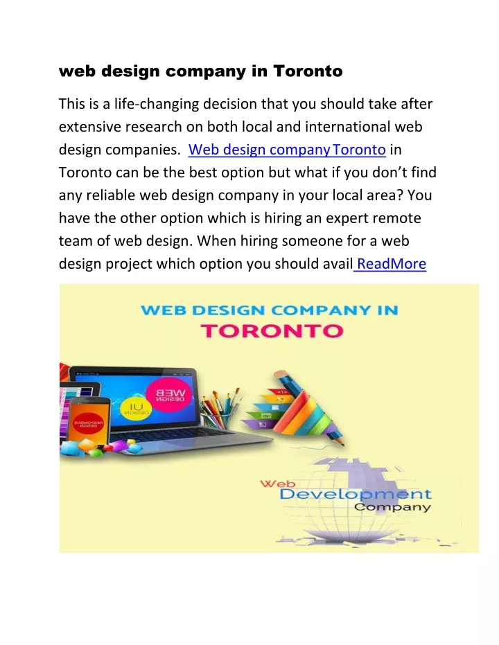 web design company in toronto