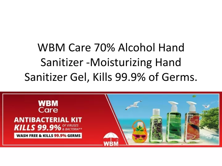 wbm care 70 alcohol hand sanitizer moisturizing hand sanitizer gel kills 99 9 of germs