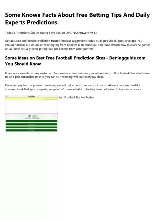What I Wish I Knew a Year Ago About Soccer Prediction Site