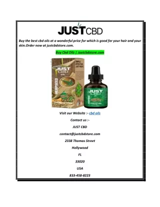 Buy Cbd Oils  Justcbdstore.com