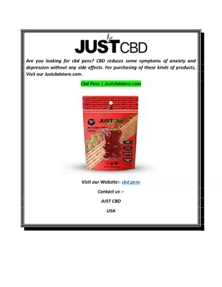 Cbd Pens  Justcbdstore.com