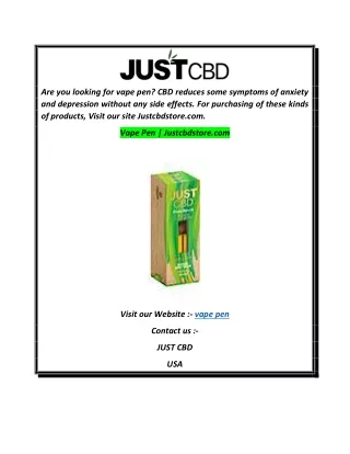 Vape Pen  Justcbdstore.com