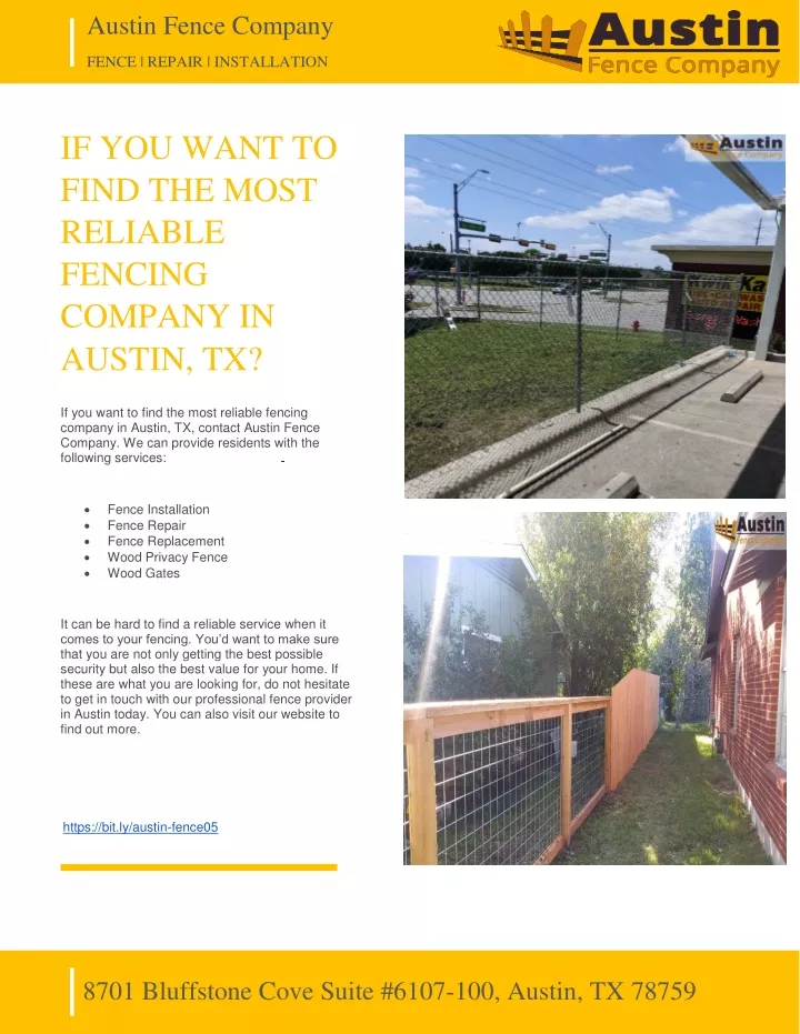 austin fence company fence repair installation