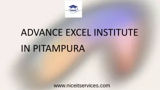 Advance Excel Institute in Pitampura, Rohini, North Delhi