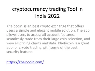 cryptocurrency trading tool in india 2022