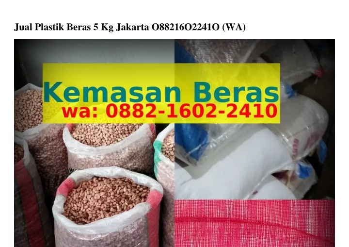 jual plastik beras 5 kg jakarta o88216o2241o wa