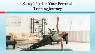 Safety Tips for Your Personal Training Journey