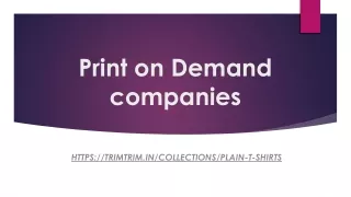 print on demand companies