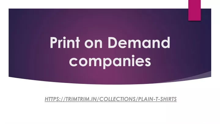 print on demand companies