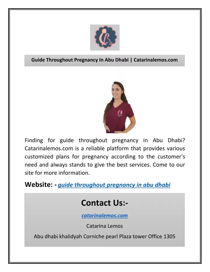 guide throughout pregnancy in abu dhabi