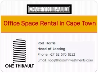Office Space Rental in Cape Town