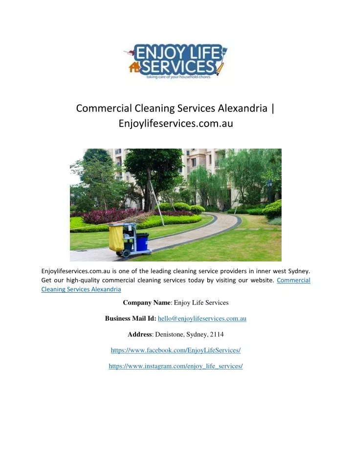 commercial cleaning services alexandria