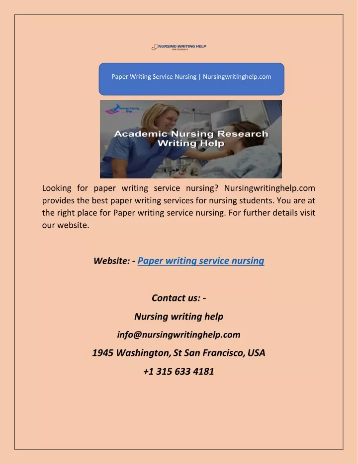 paper writing service nursing nursingwritinghelp