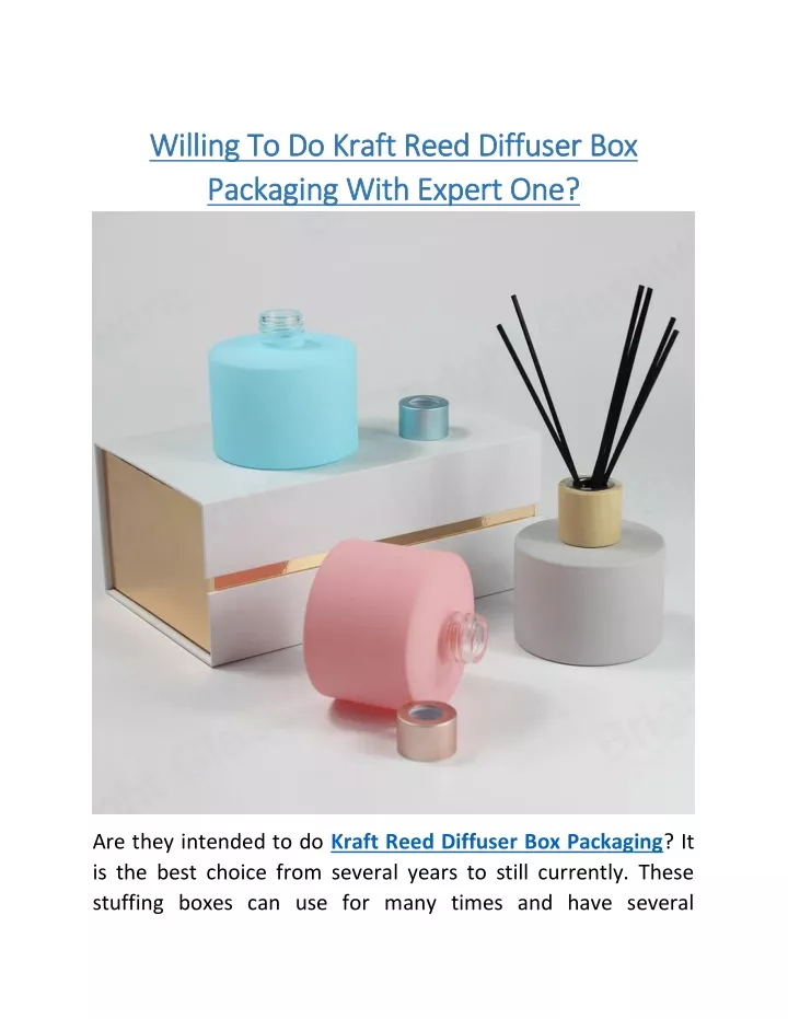 willing to do kraft reed diffuser box willing