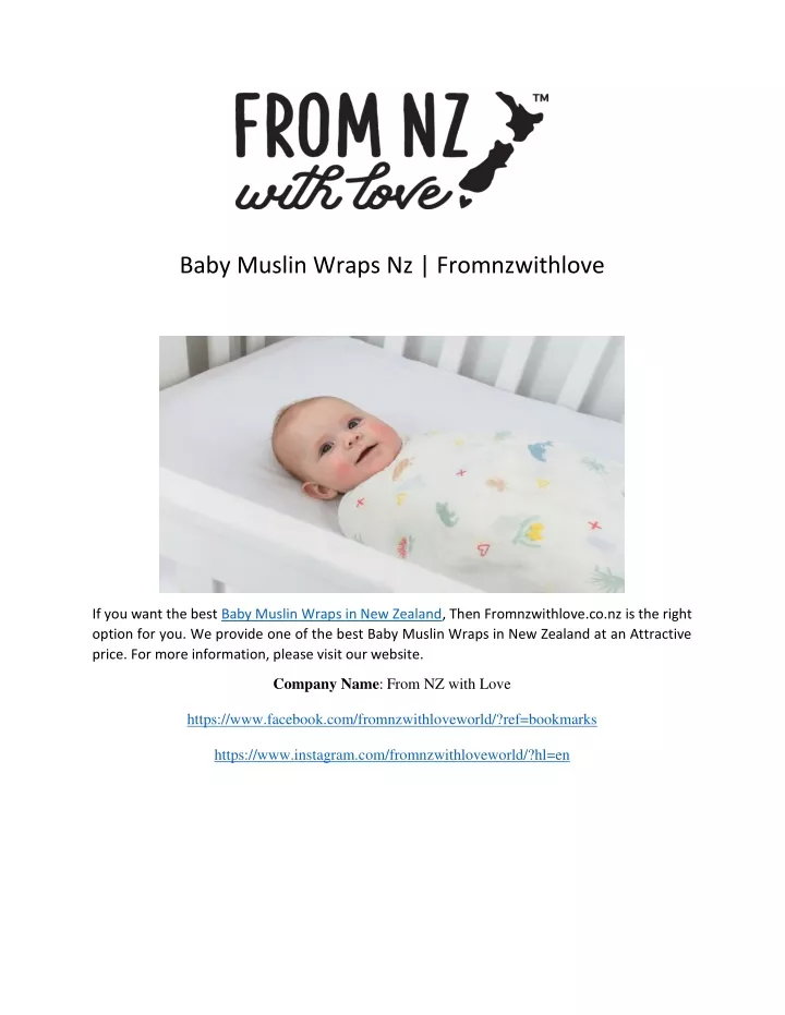 baby muslin wraps nz fromnzwithlove