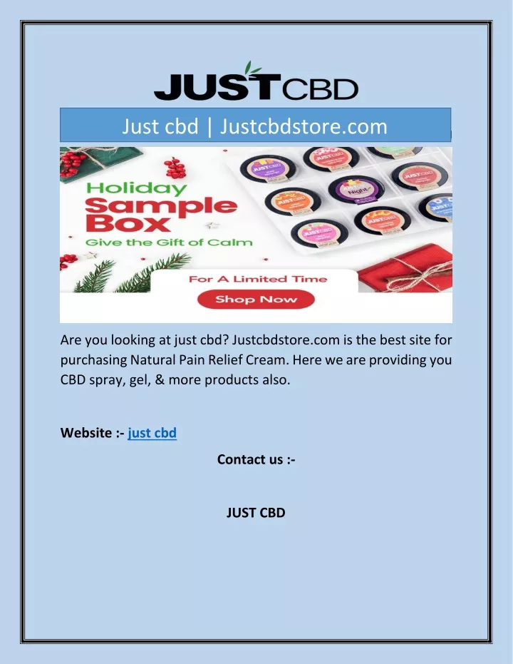 just cbd justcbdstore com