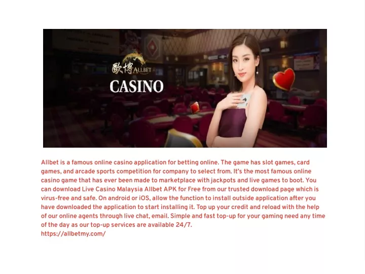 allbet is a famous online casino application