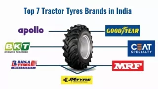 Top 7 Tractor Tyres Brands in India