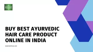 Buy best ayurvedic hair care product online in india