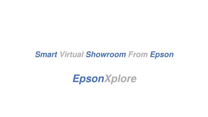smart virtual showroom from epson