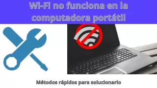 wi fi no funciona en la wi fi no funciona